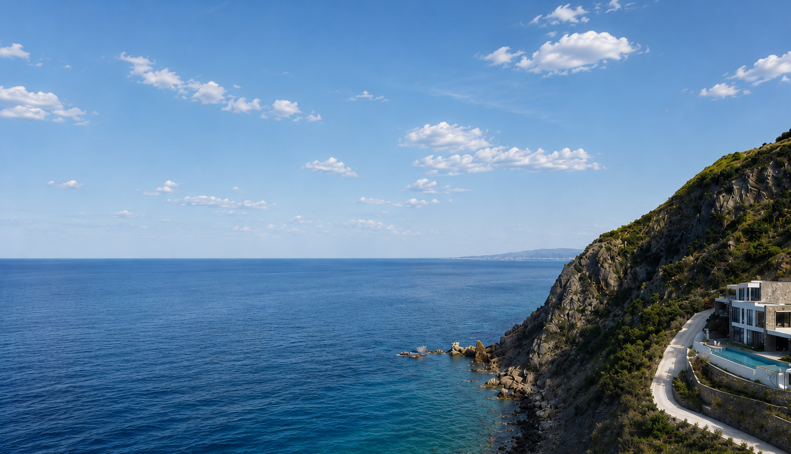 The cliff